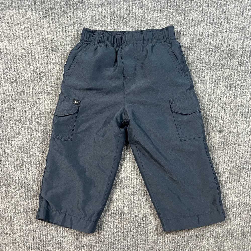 Quiksilver Infant Pants Boys‎ 12 Months Navy Blue Elastic Waist Cargo Pockets